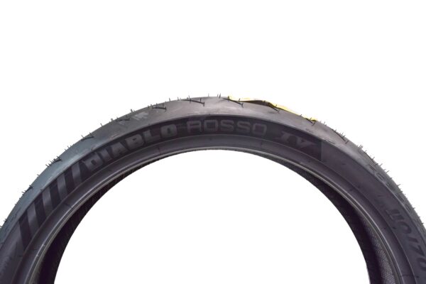 Pirelli Diablo Rosso IV Front 110/70ZR17 & Rear 180/55ZR17 Tires with Keychain - Image 2