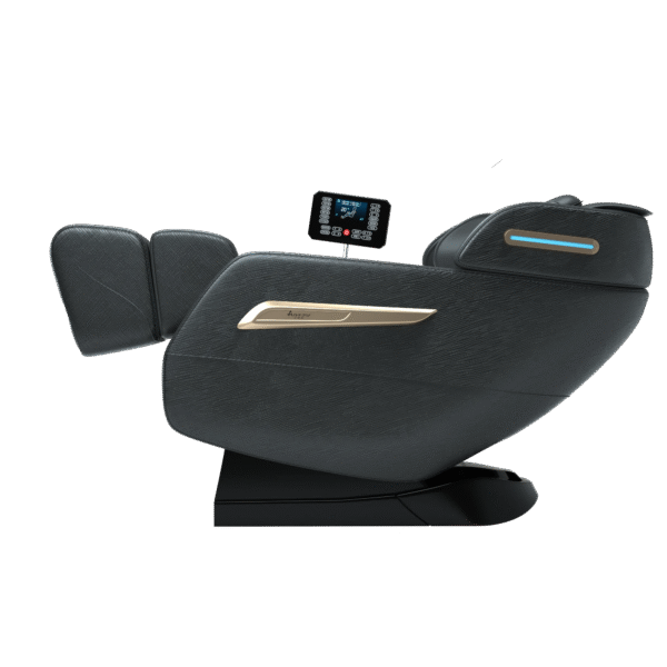 2024 4D Zero Gravity Massage Chair, Full Body Shiatsu Recliner with Yoga Stretching, SL Track, Intelligent Voice Control, Calf Kneading, Calfrest Extension, Premium Black Leather - Image 14