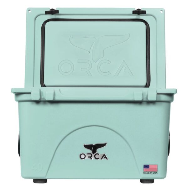ORCA 40 Quart Hard Cooler Insulated Ice Chest, Seafoam Green - Image 3