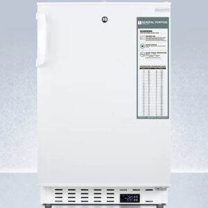 20" Wide Built-In Vaccine All-Freezer, ADA Compliant