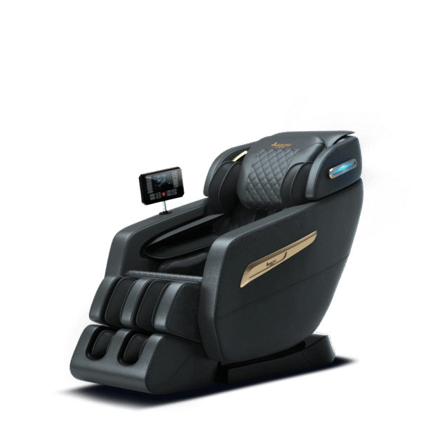 2024 4D Zero Gravity Massage Chair, Full Body Shiatsu Recliner with Yoga Stretching, SL Track, Intelligent Voice Control, Calf Kneading, Calfrest Extension, Premium Black Leather - Image 15