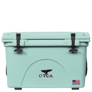 ORCA 40 Quart Hard Cooler Insulated Ice Chest, Seafoam Green